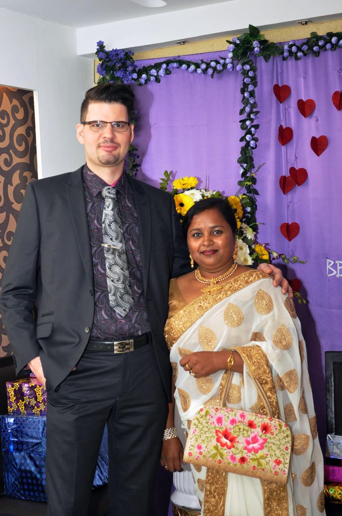 David Levesque à un mariage, à Ranchi (Inde)
